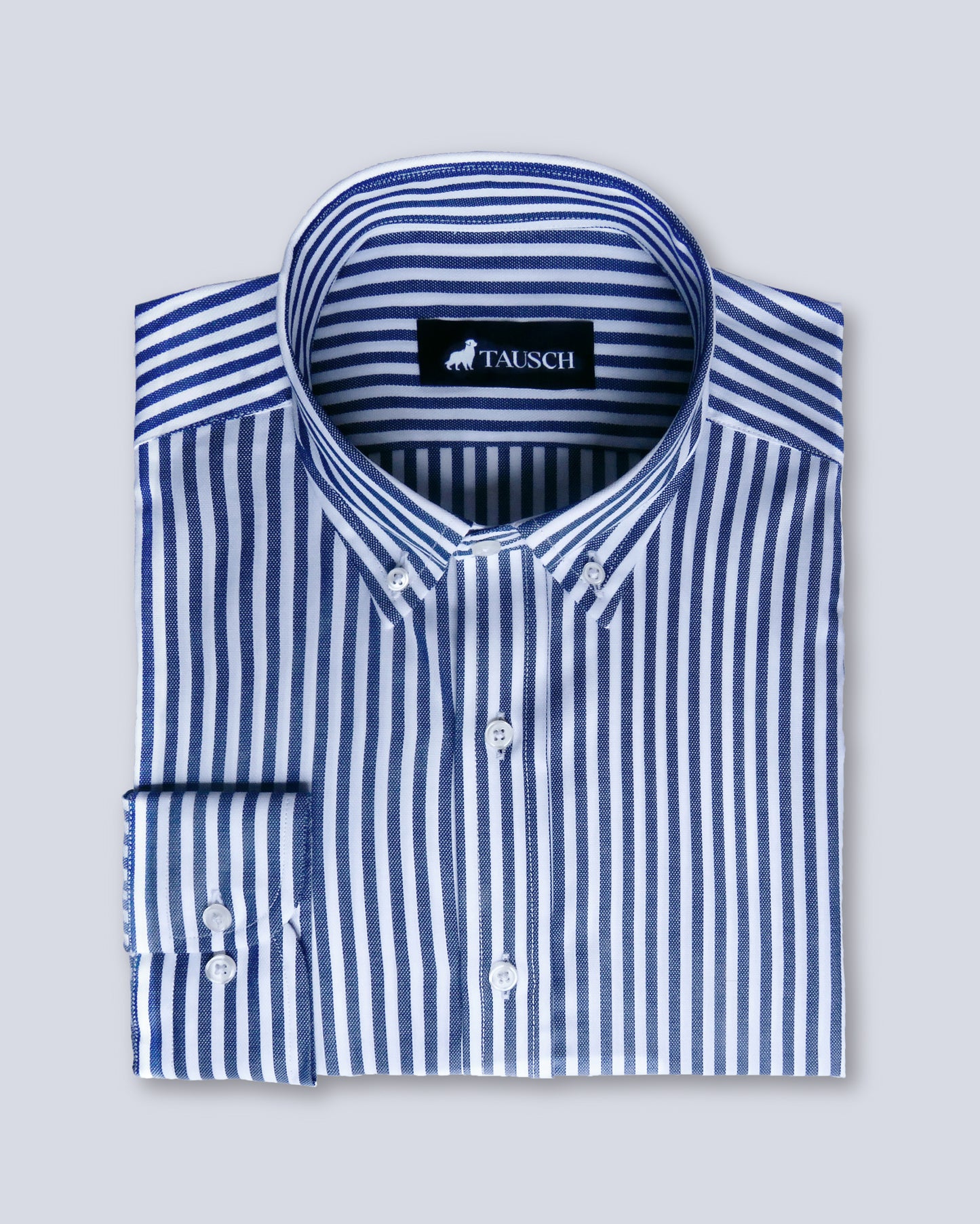 BARCELONA CAMISA RAYAS AZUL MARINO