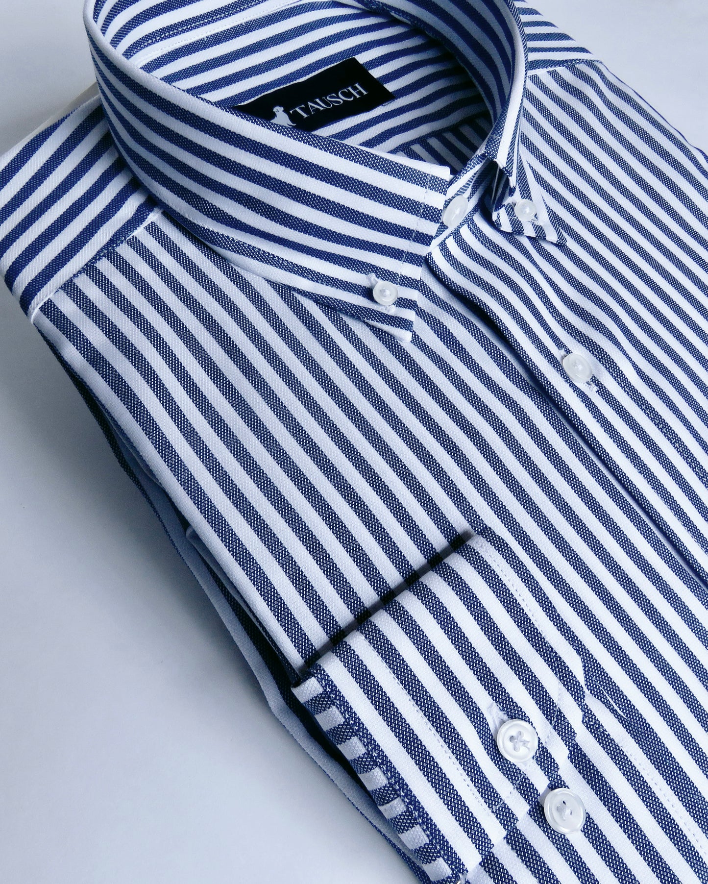 BARCELONA CAMISA RAYAS AZUL MARINO
