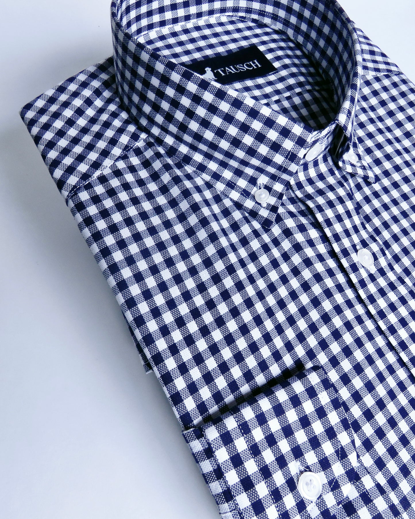 Camisa Portland cuadros azul marino