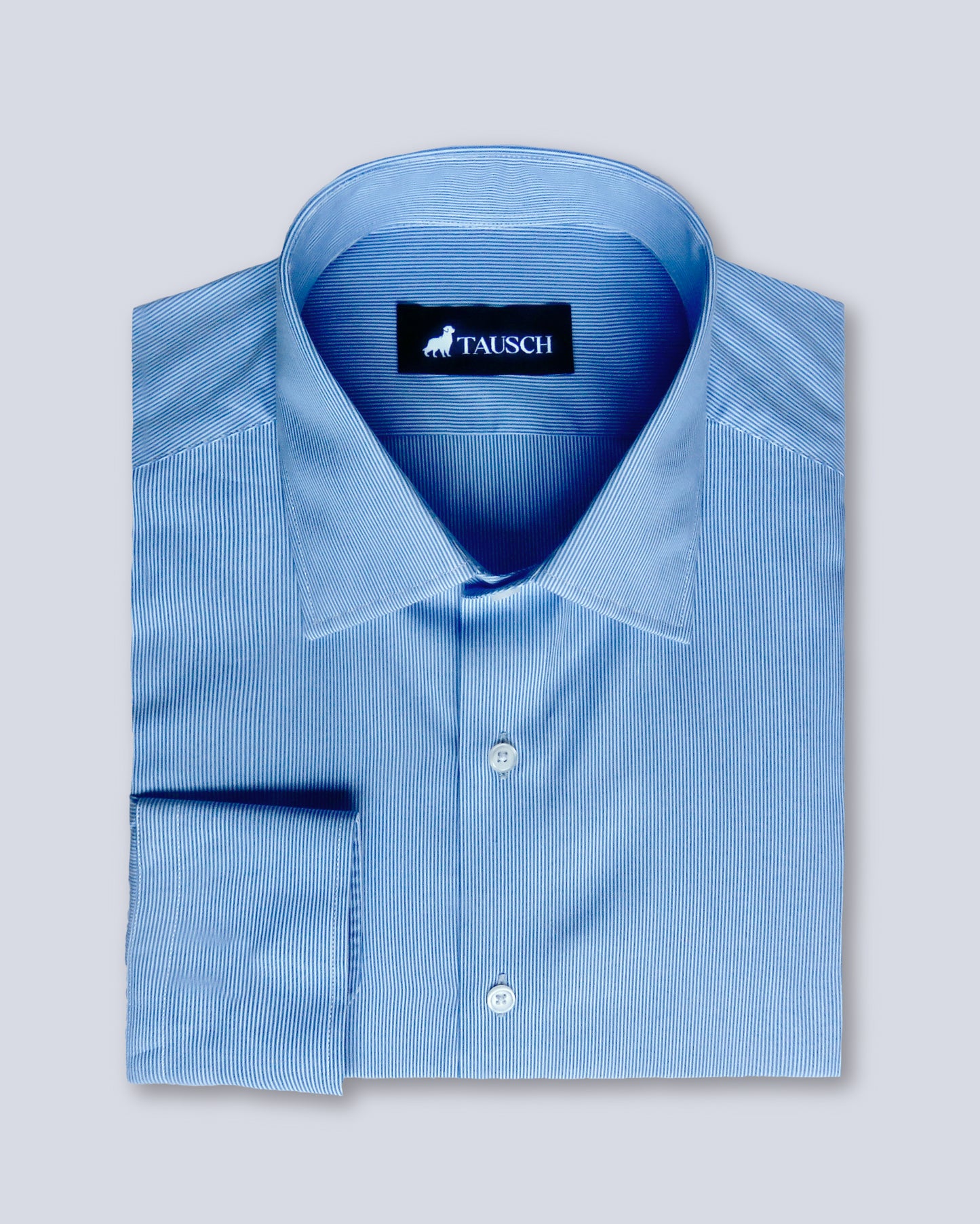 NAPOLI CAMISA MIL RAYAS CELESTE
