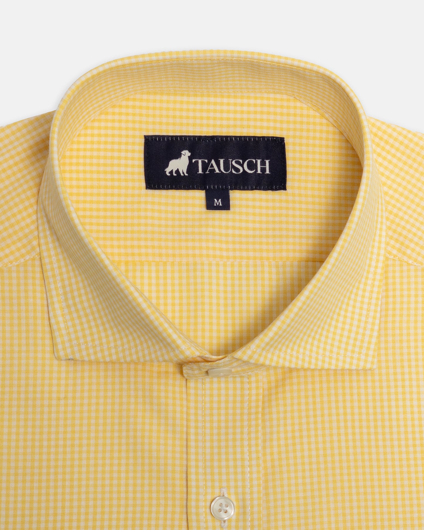 CAMISA HOMBRE MINICUADRO AMARILLO