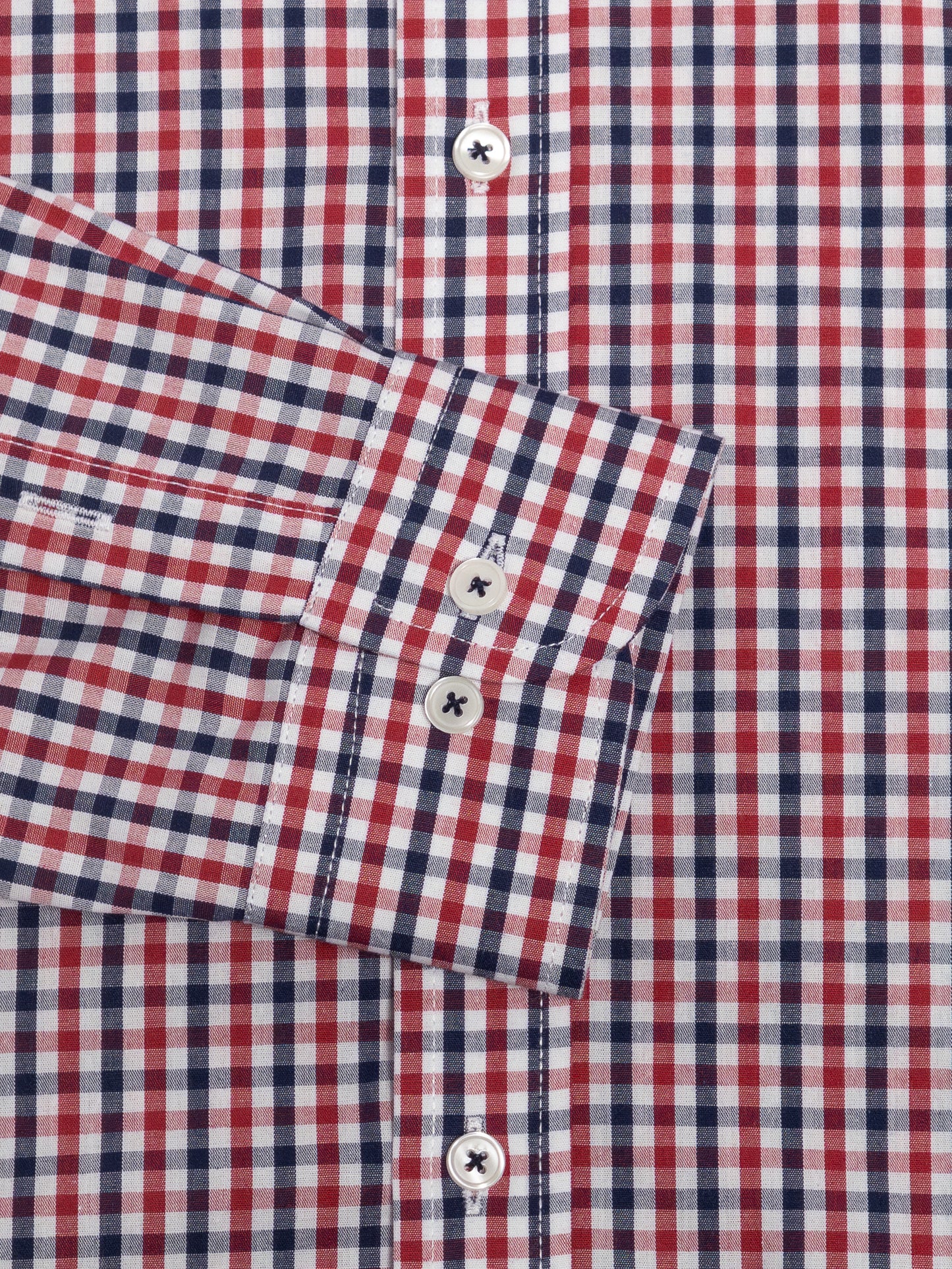 CAMISA HOMBRE CUADRO ROJO AZUL BLANCO