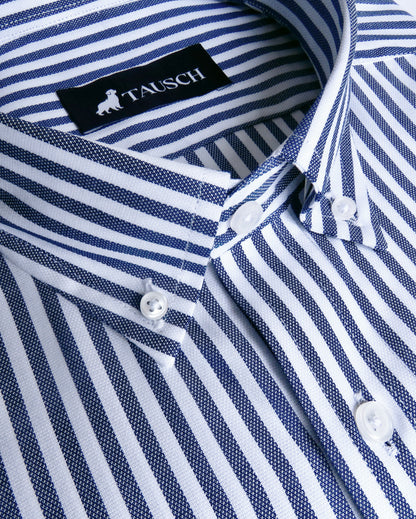 BARCELONA CAMISA RAYAS AZUL MARINO