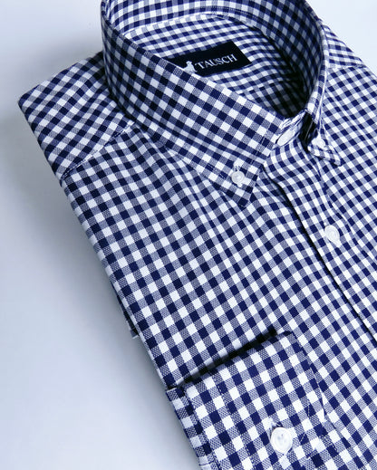 PORTLAND CAMISA CUADROS AZUL MARINO