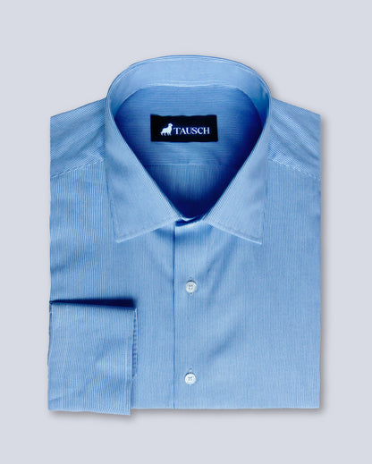 NAPOLI CAMISA MIL RAYAS CELESTE