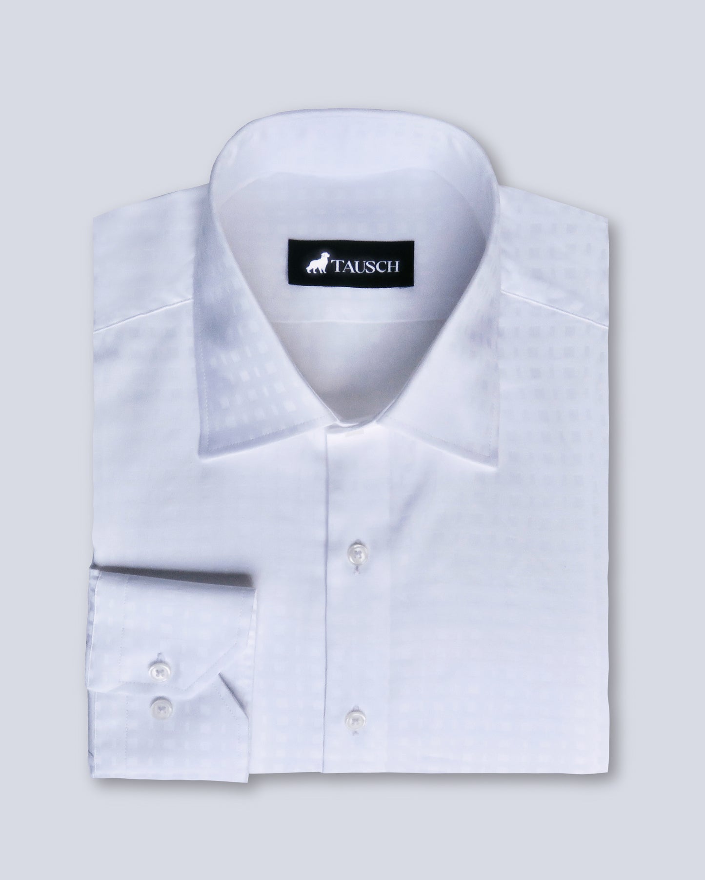 MACAO CAMISA BLANCA DISEÑO CUADROS FANTASIA