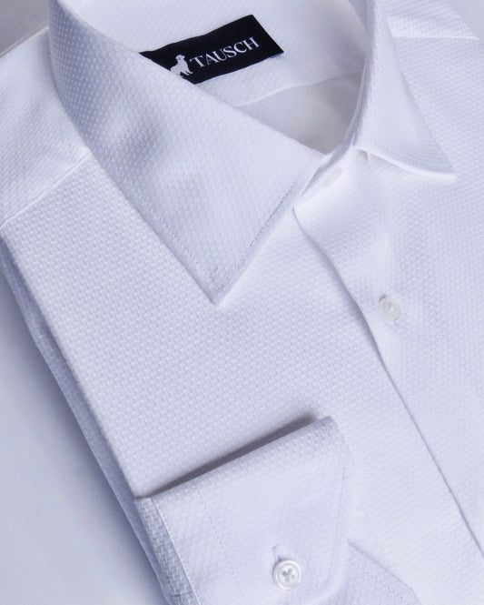MILANO CAMISA BLANCA DISEÑO ESCALERA