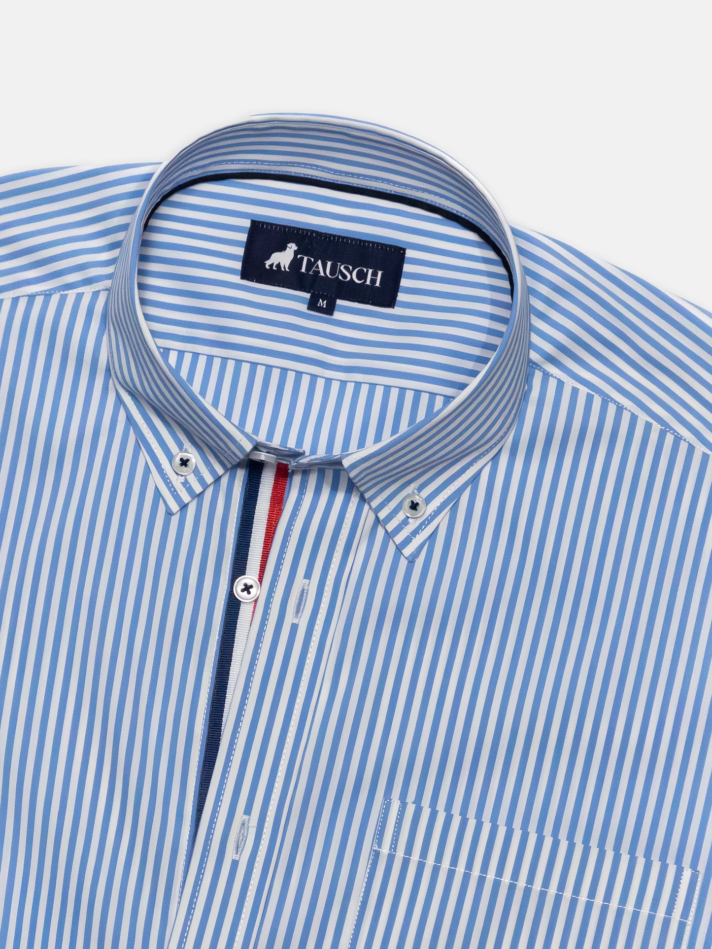 CAMISA HOMBRE RAYAS LIGHT BLUE CONTRASTES FRANCE