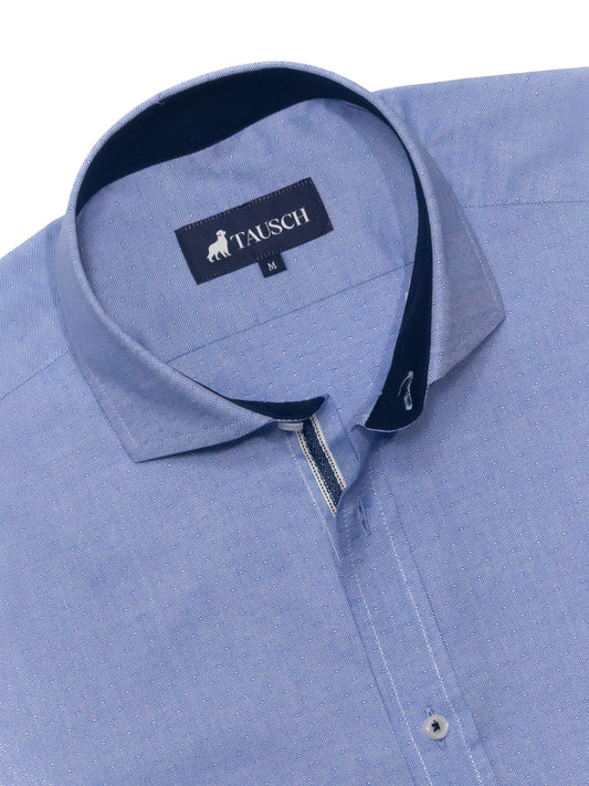 Camisa micro diseño Azul