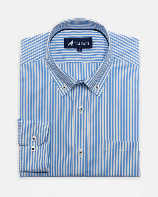 CAMISA HOMBRE RAYAS LIGHT BLUE CONTRASTES FRANCE