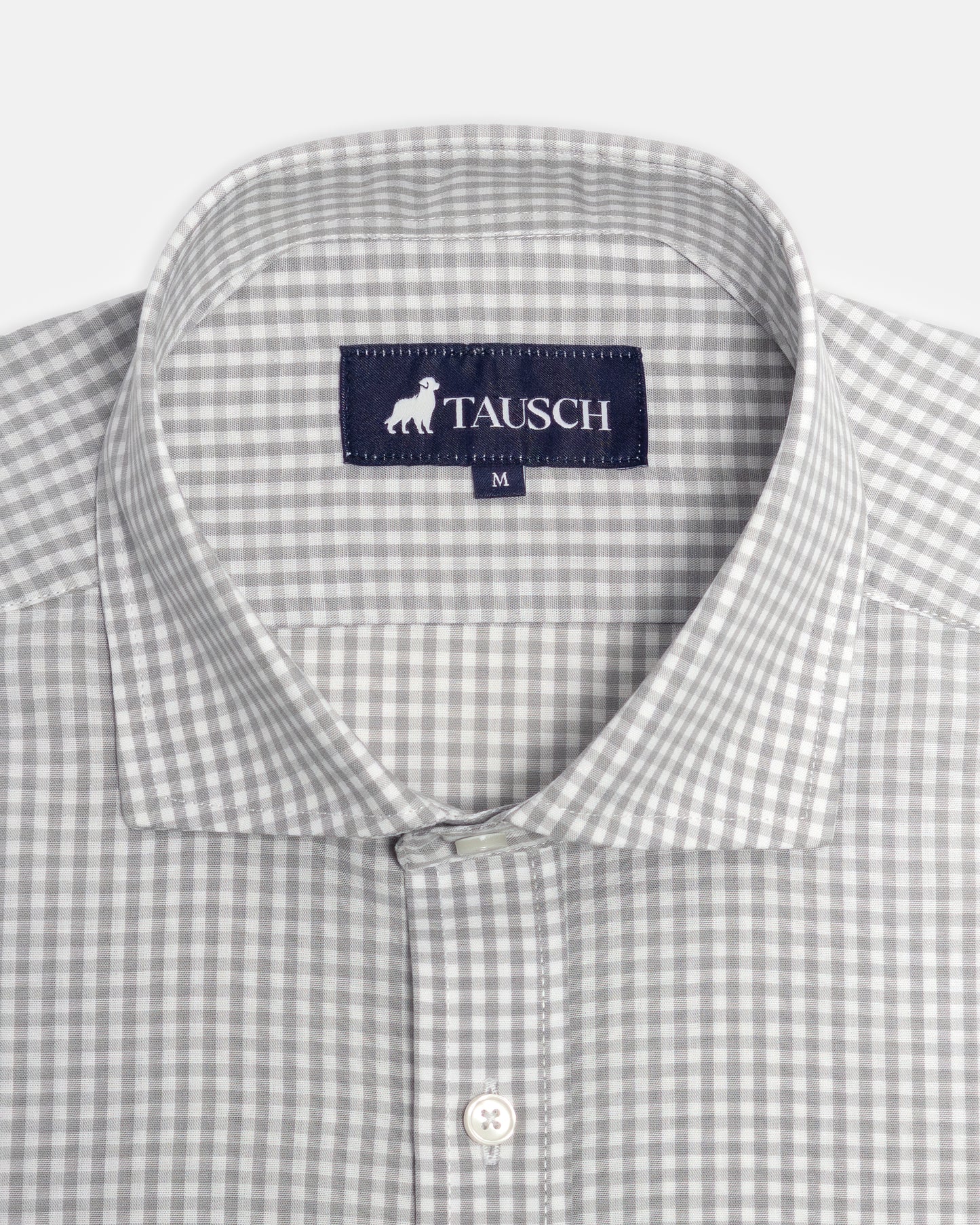 CAMISA HOMBRE CUADRO GRIS PERLA