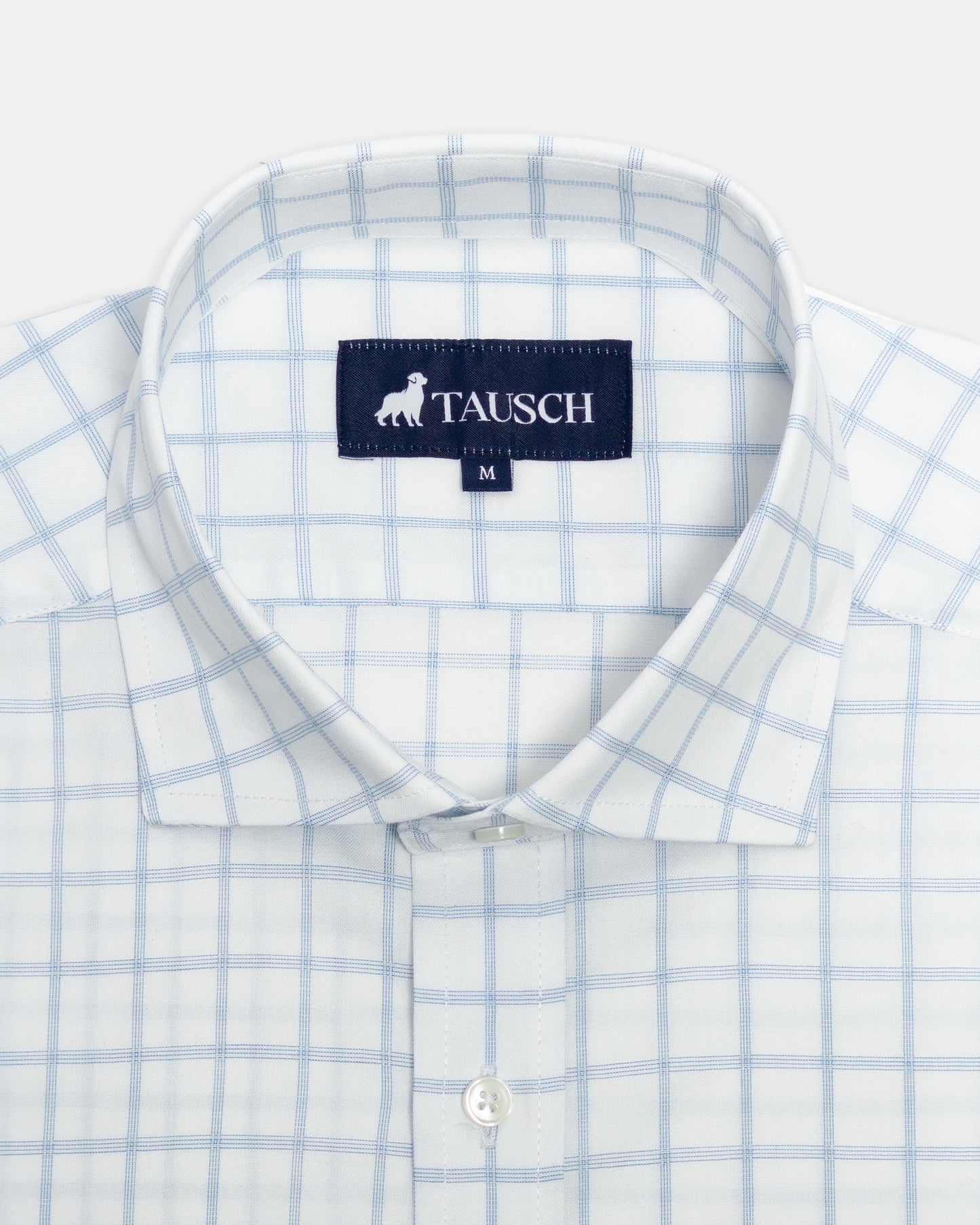 CAMISA HOMBRE CUADRO VENTANA AZUL CLARO