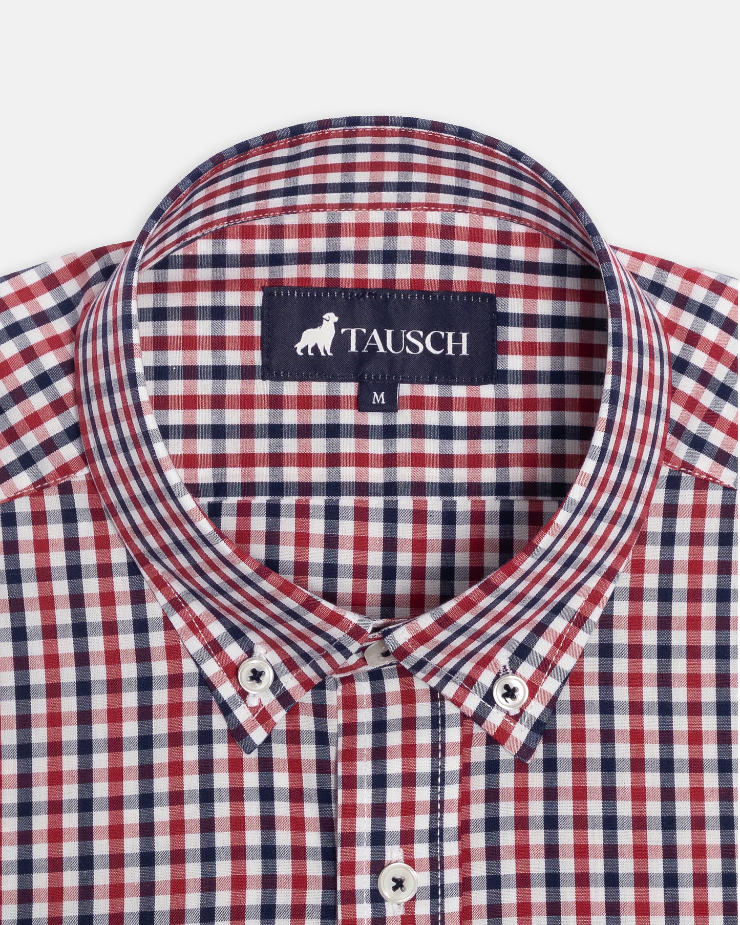 CAMISA HOMBRE CUADRO ROJO AZUL BLANCO
