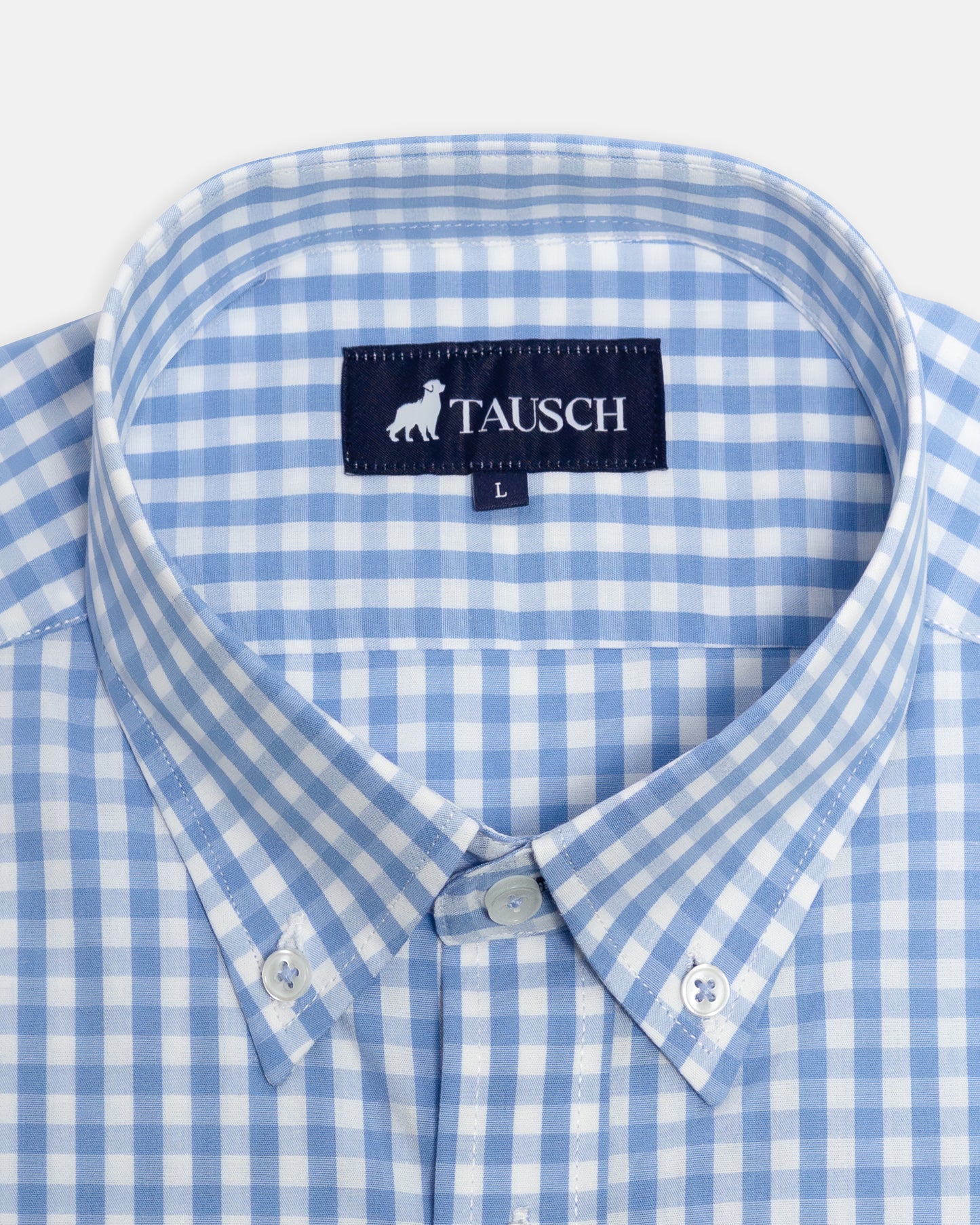 CAMISA HOMBRE CUADRO AZUL CELESTE BLANCO