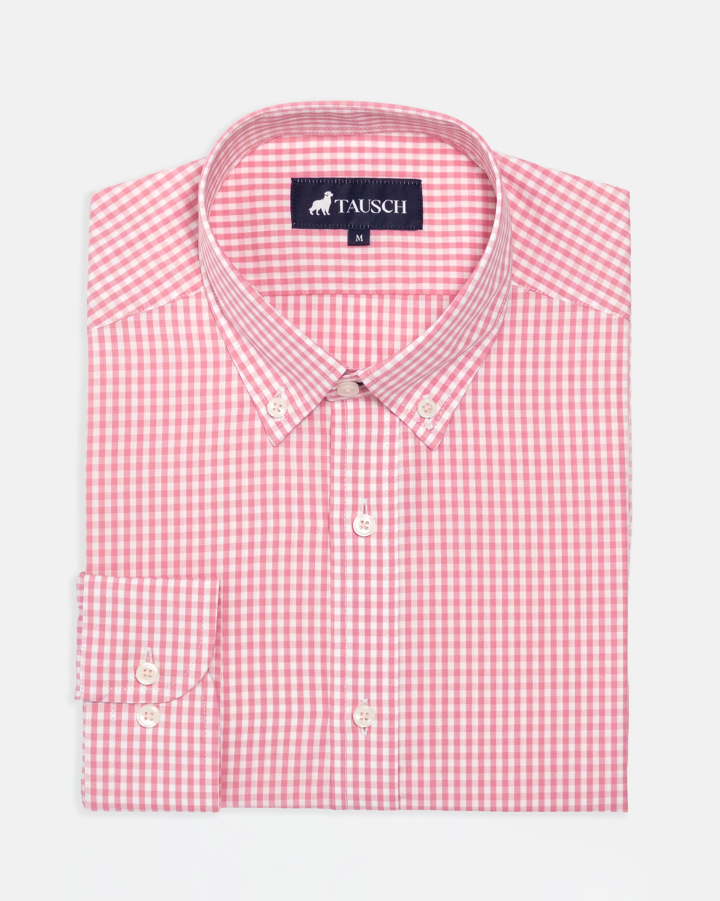 CAMISA HOMBRE CUADRO ROSADO