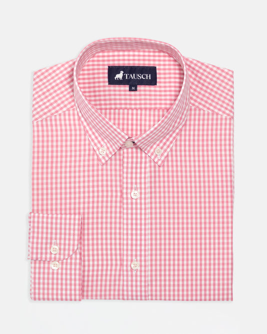 CAMISA HOMBRE CUADRO ROSADO