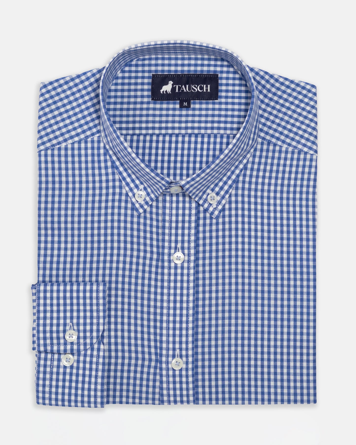 CAMISA HOMBRE CUADRO AZUL MEDIO