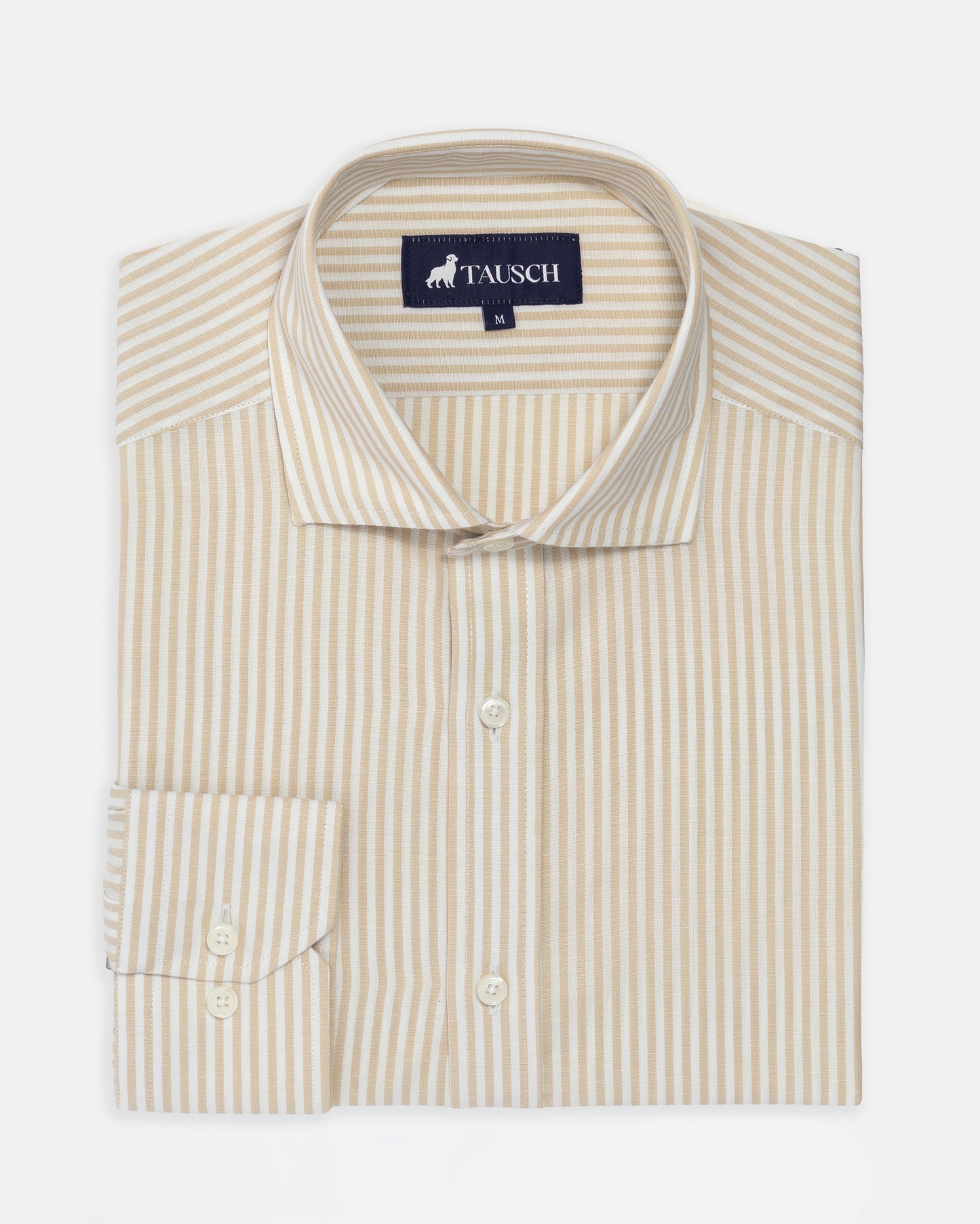 CAMISA HOMBRE RAYA CAQUI