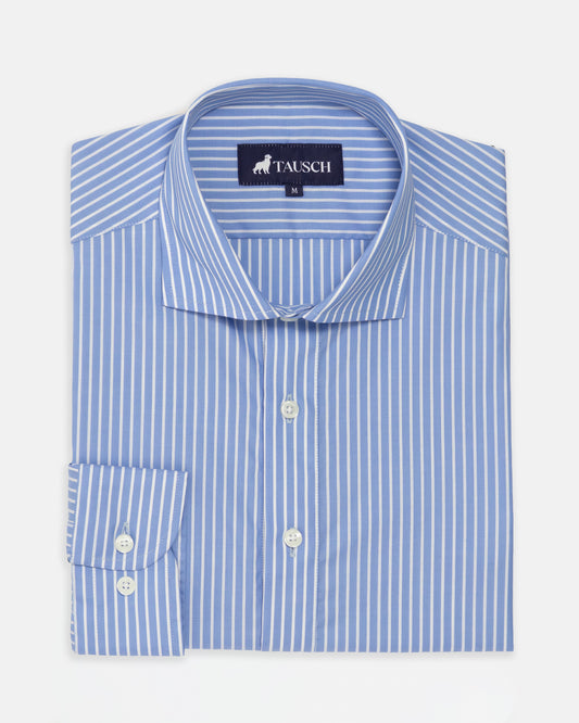 CAMISA HOMBRE RAYAS AZUL CELESTE (POLERA)