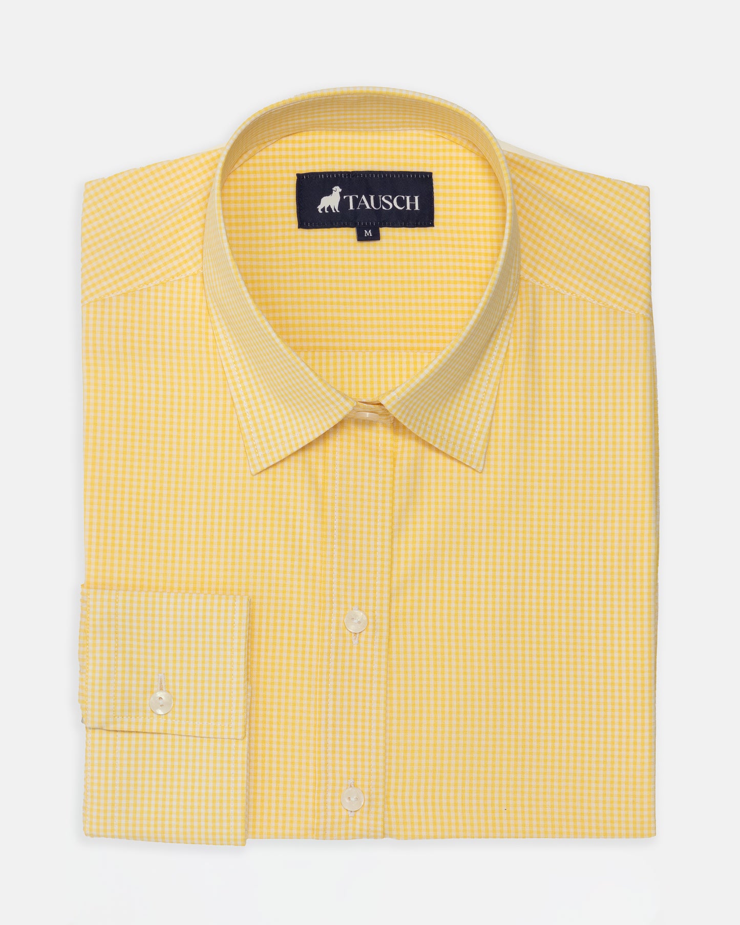 BLUSA  DAMA MINICUADRO AMARILLO