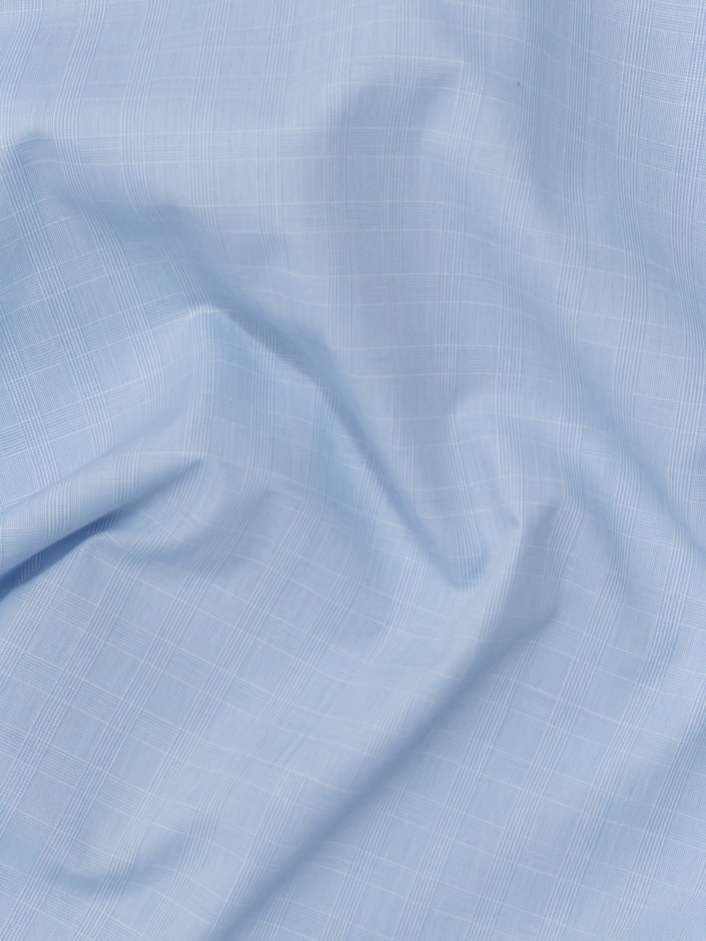 CAMISA HOMBRE CUADRO PRINCIPE DE GALES AZUL CLARO