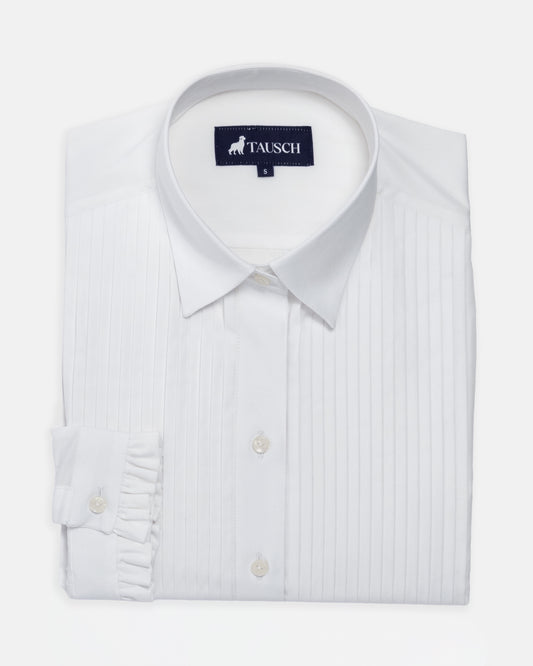 BLUSA  DAMA BLANCA PLIZADO