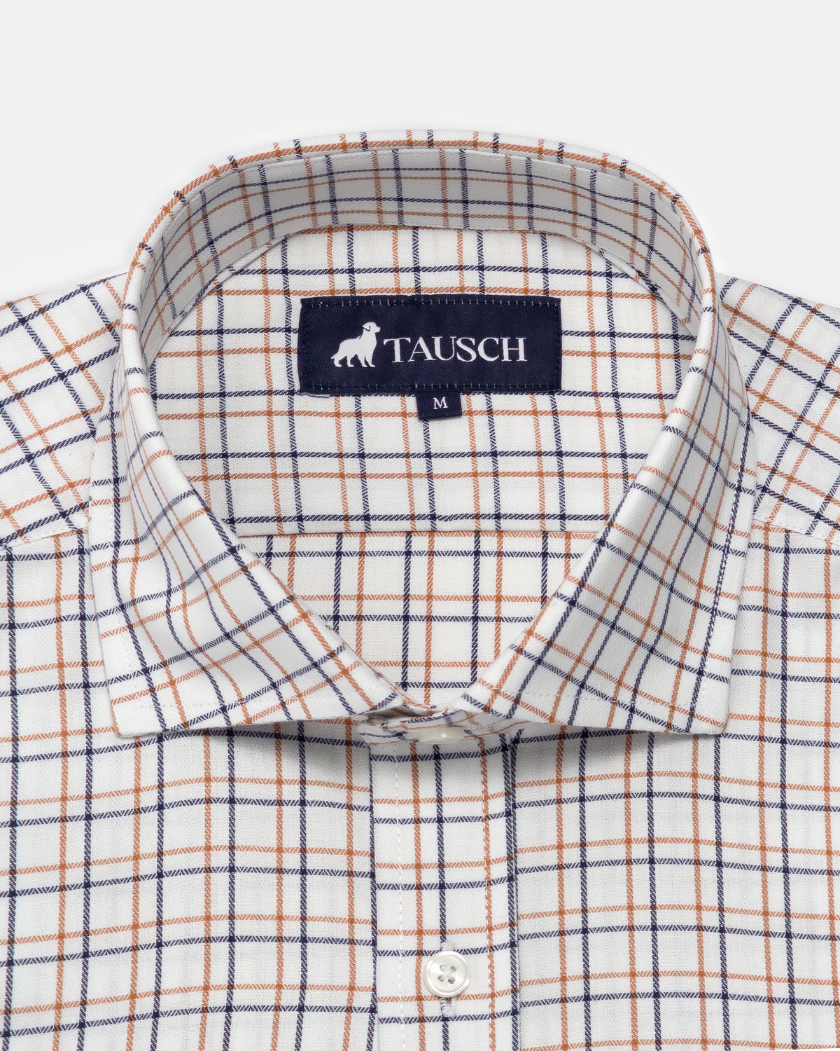CAMISA HOMBRE CUADRO VENTANA AZUL NARANJA