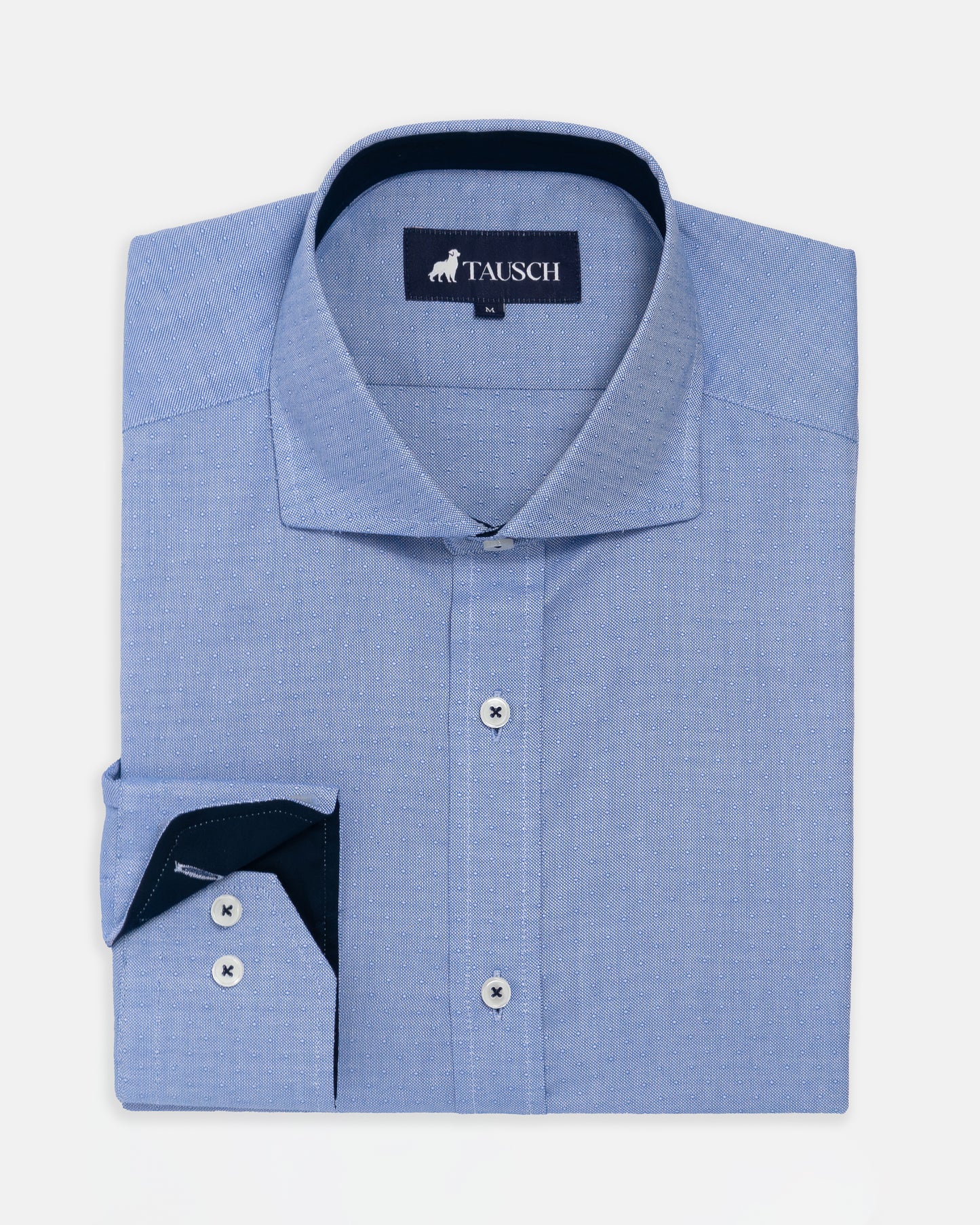 CAMISA HOMBRE MICRO DISEÑO AZUL