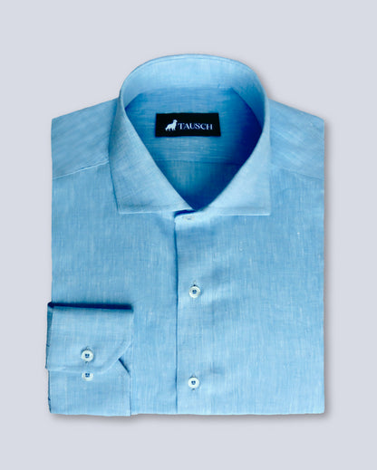 AMALFI CAMISA LINO AZUL CLARO