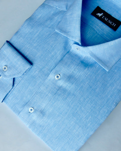 AMALFI CAMISA LINO AZUL CLARO