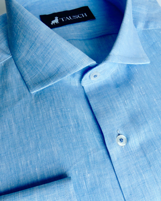 AMALFI CAMISA LINO AZUL CLARO