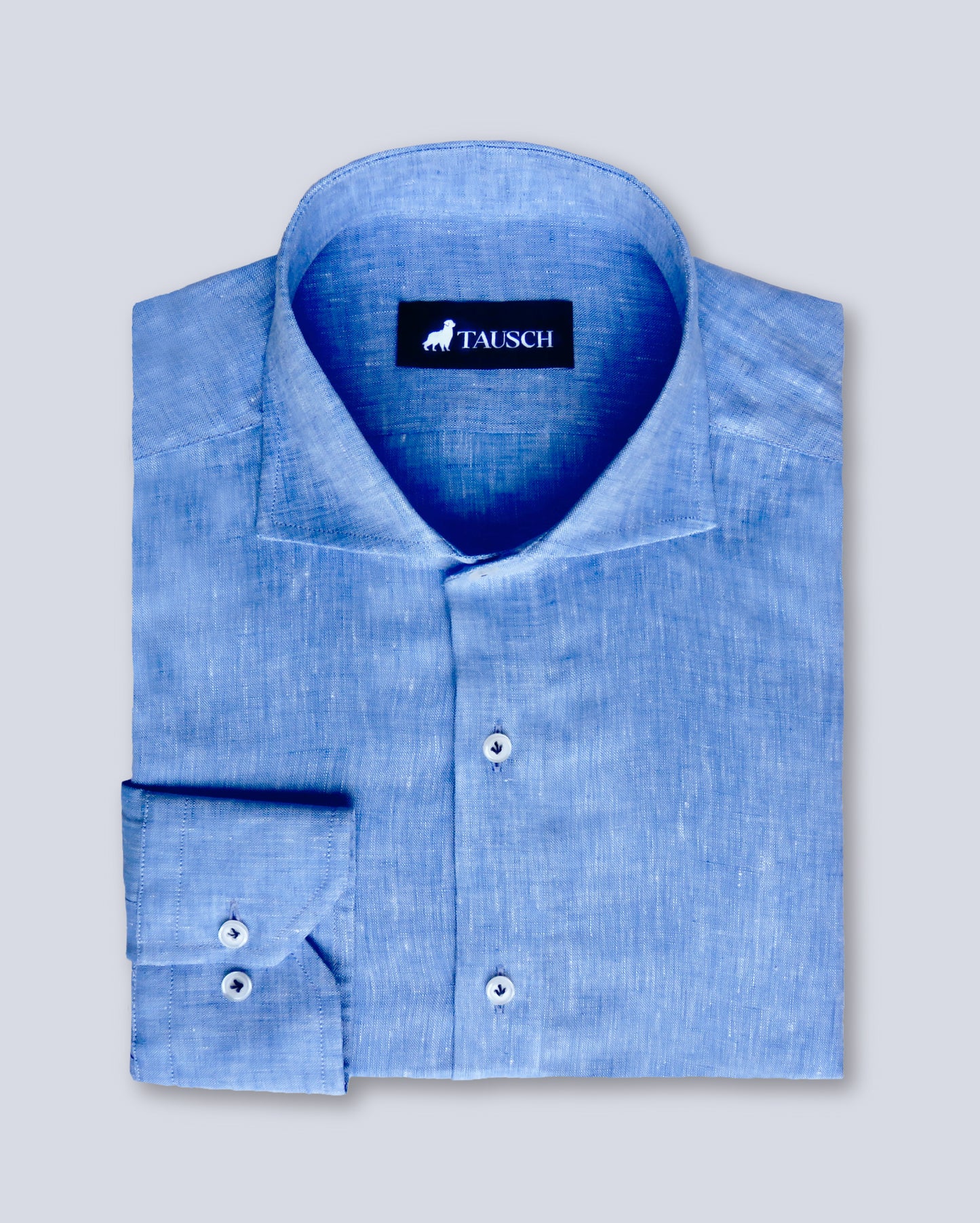 NIZA CAMISA LINO SKY BLUE