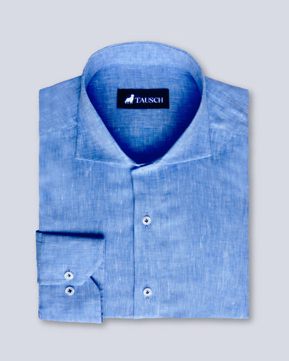 NIZA CAMISA LINO SKY BLUE