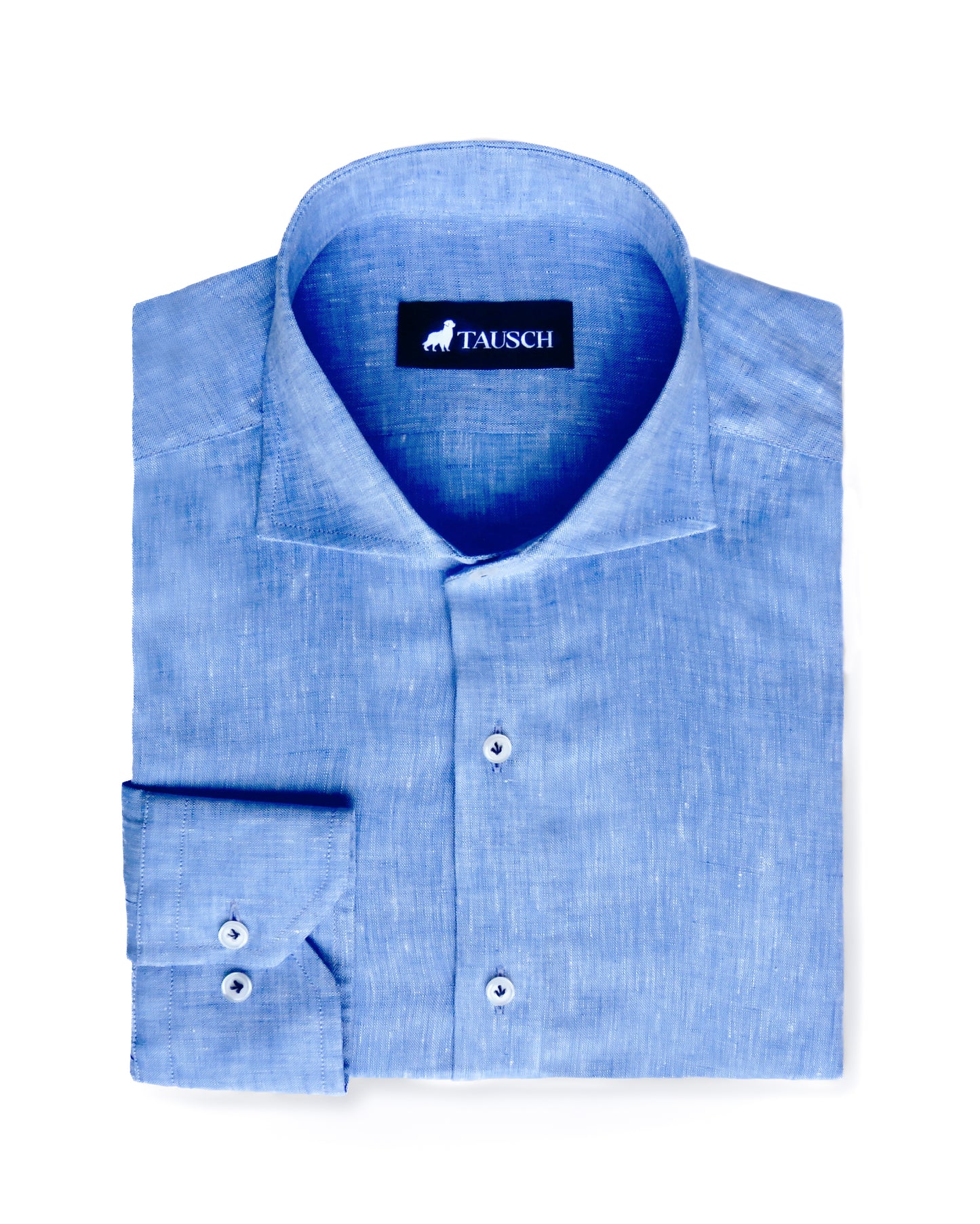 Camisa Niza lino sky blue