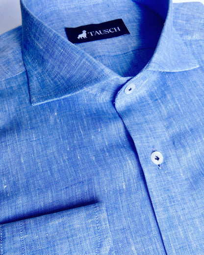 NIZA CAMISA LINO SKY BLUE