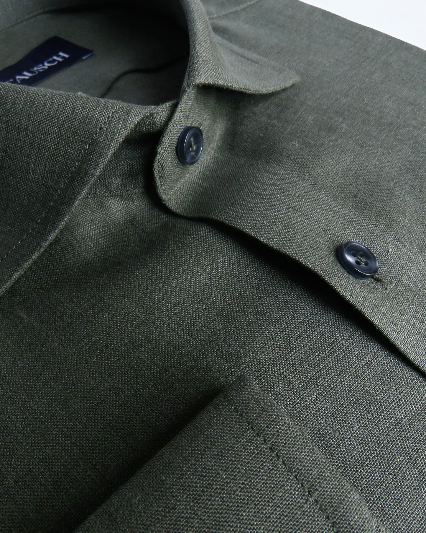 MARRAKECH CAMISA LINO VERDE OLIVA