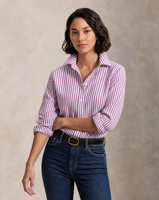 BLUSA  DAMA RAYA BEJRENJENA
