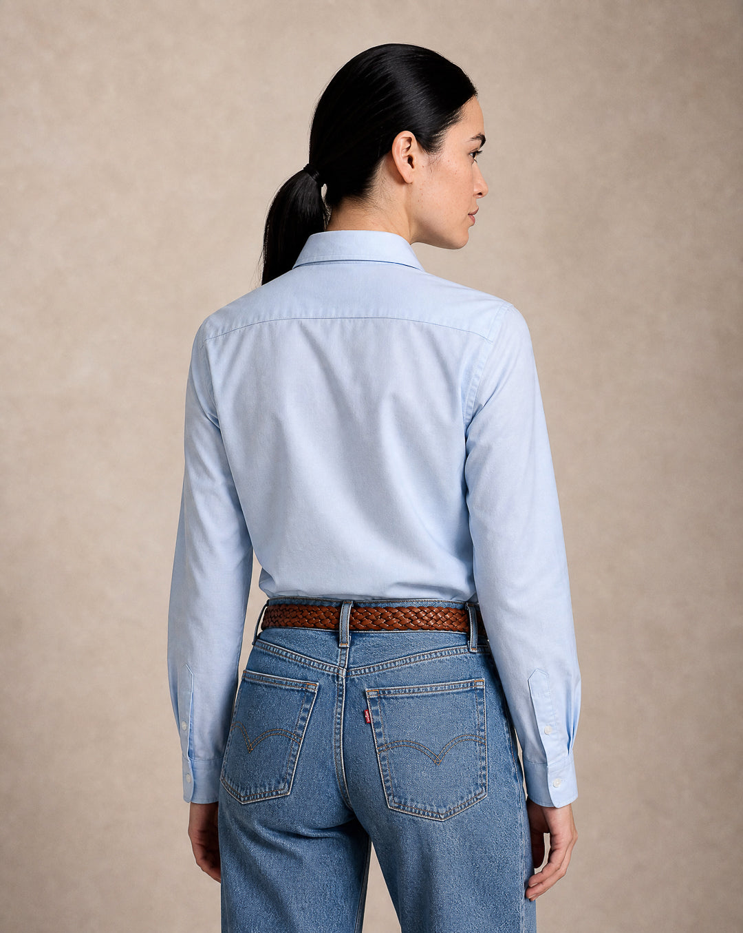 BLUSA  DAMA AZUL CELESTE