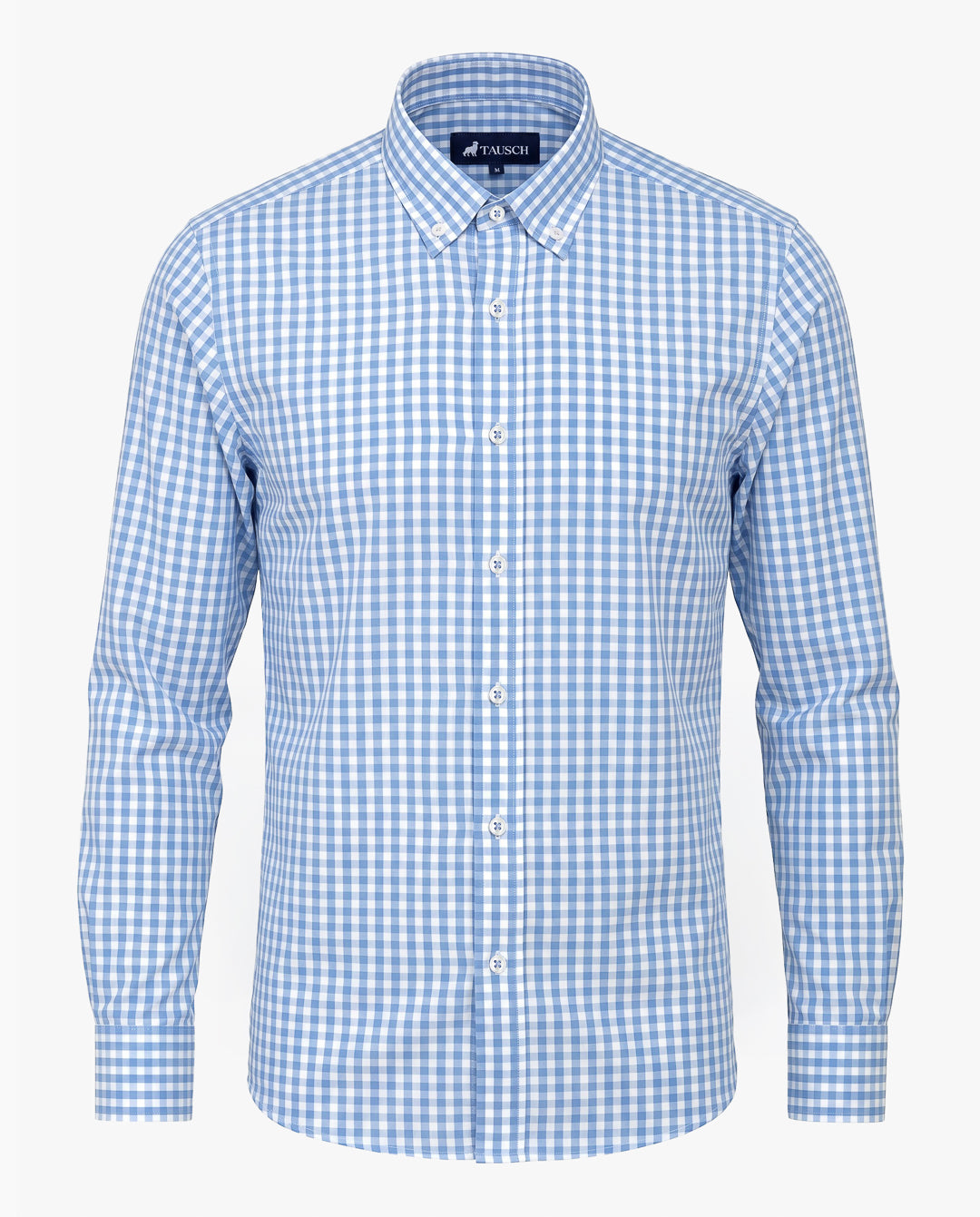 CAMISA HOMBRE CUADRO AZUL CELESTE BLANCO