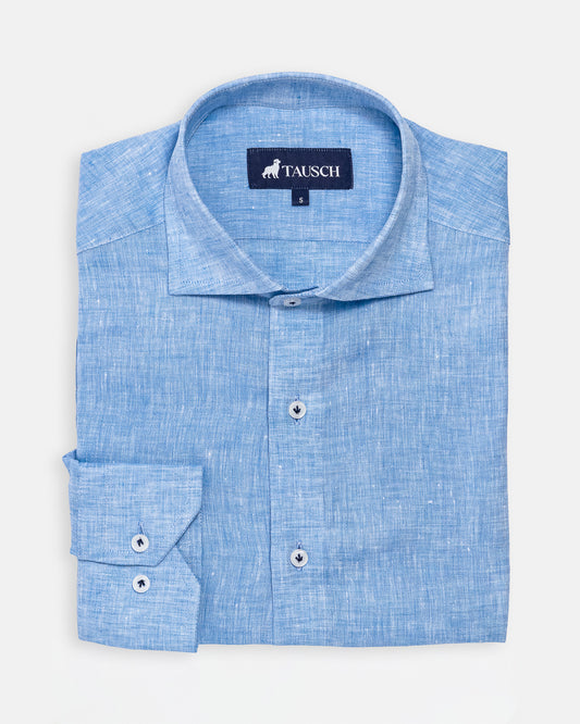 CAMISA HOMBRE NIZA LINO SKY BLUE