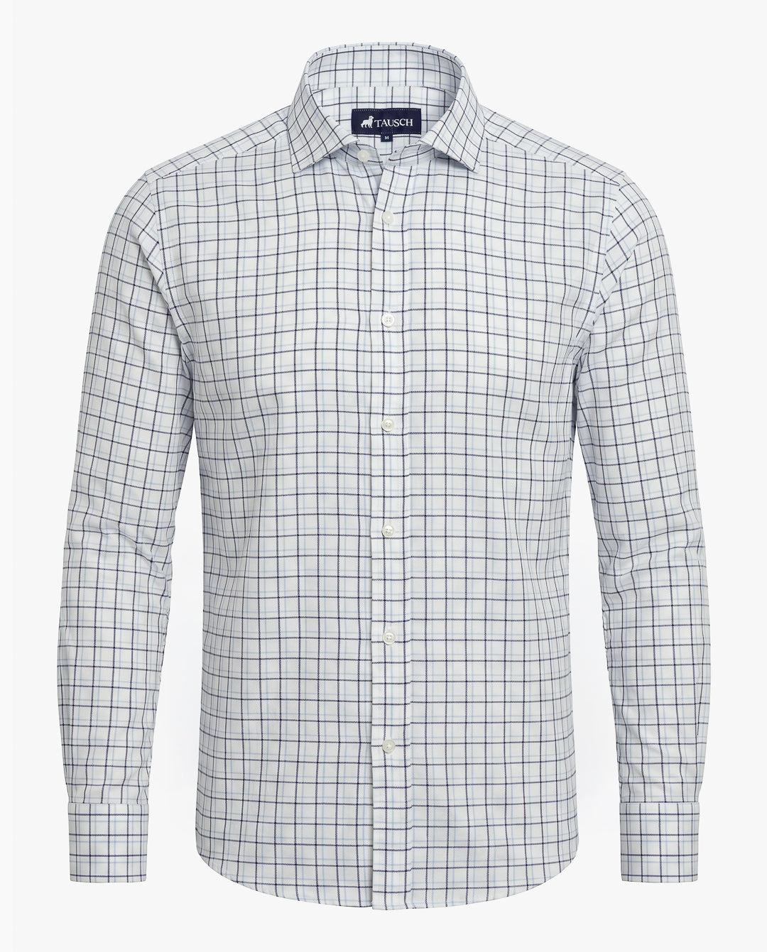 CAMISA HOMBRE CUADRO VENTANA AZUL CLARO Y OSCURO