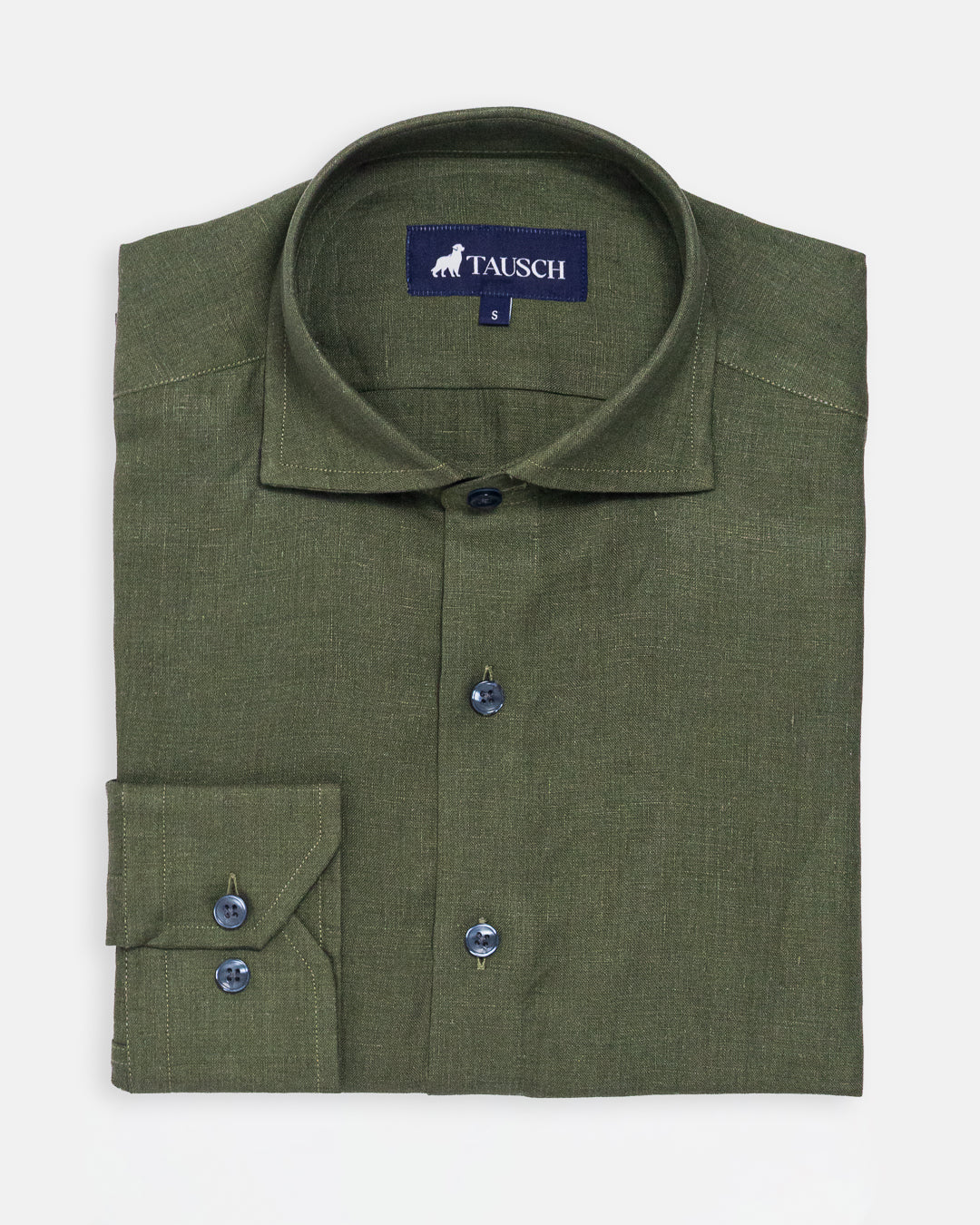 CAMISA HOMBRE MARRAKECH LINO VERDE OLIVA