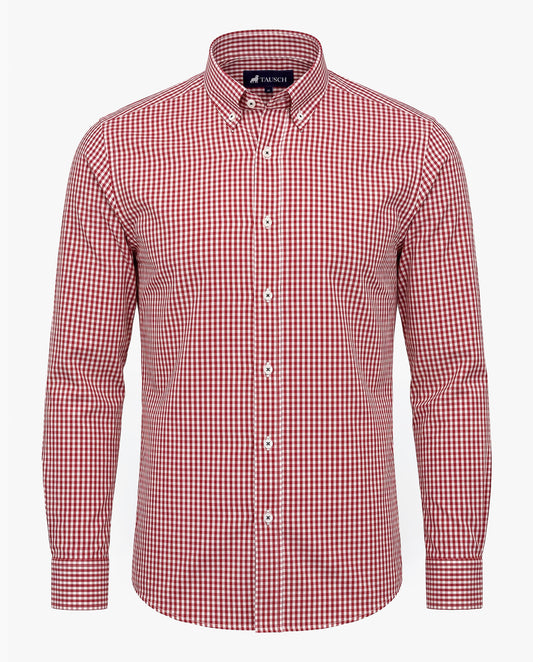 CAMISA HOMBRE CUADRO ROJO