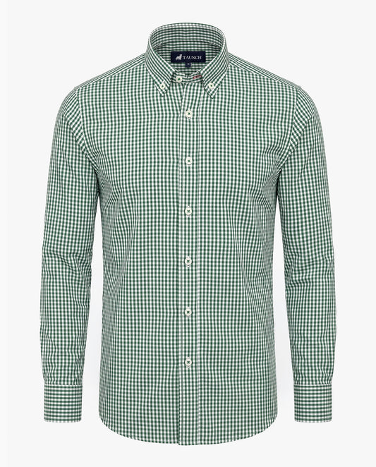 CAMISA HOMBRE CUADRO VERDE