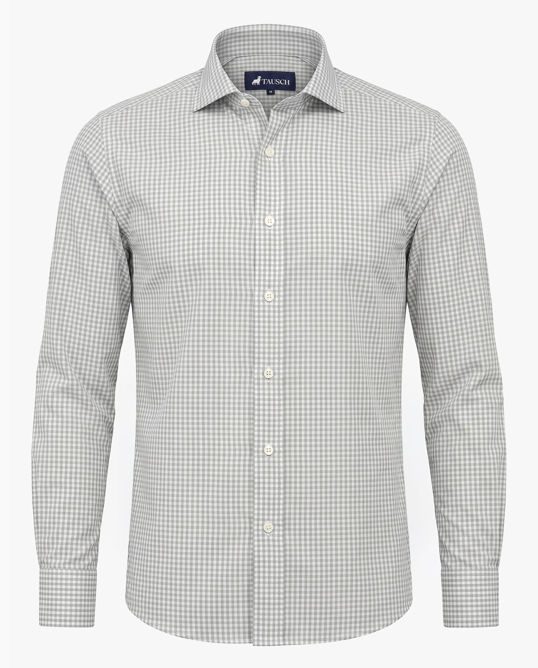 CAMISA HOMBRE CUADRO GRIS PERLA