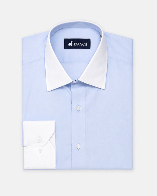 Camisa London azul celeste cyp blanco