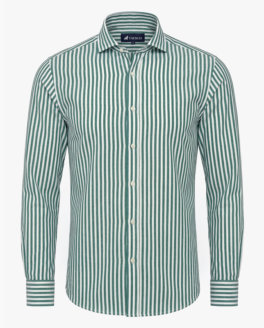 CAMISA HOMBRE RAYA VERDE