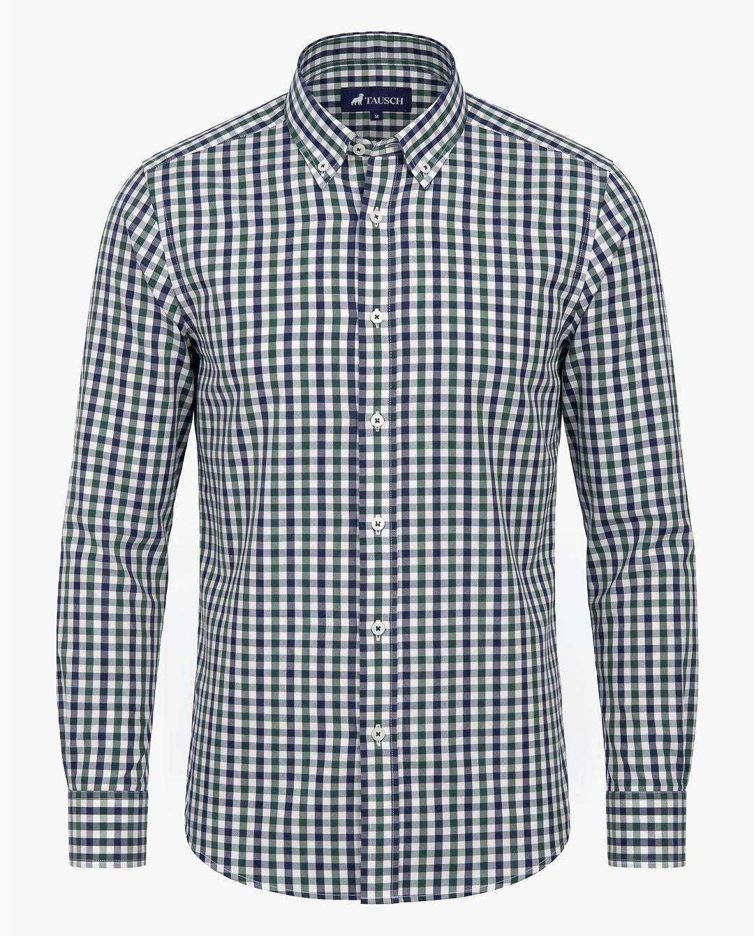 CAMISA HOMBRE CUADRO VERDE AZUL OSCURO
