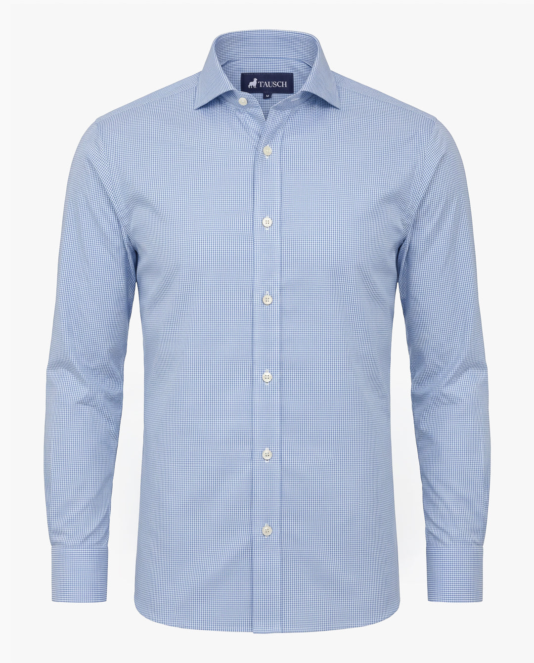 CAMISA HOMBRE MINICUADRO AZUL CLARO