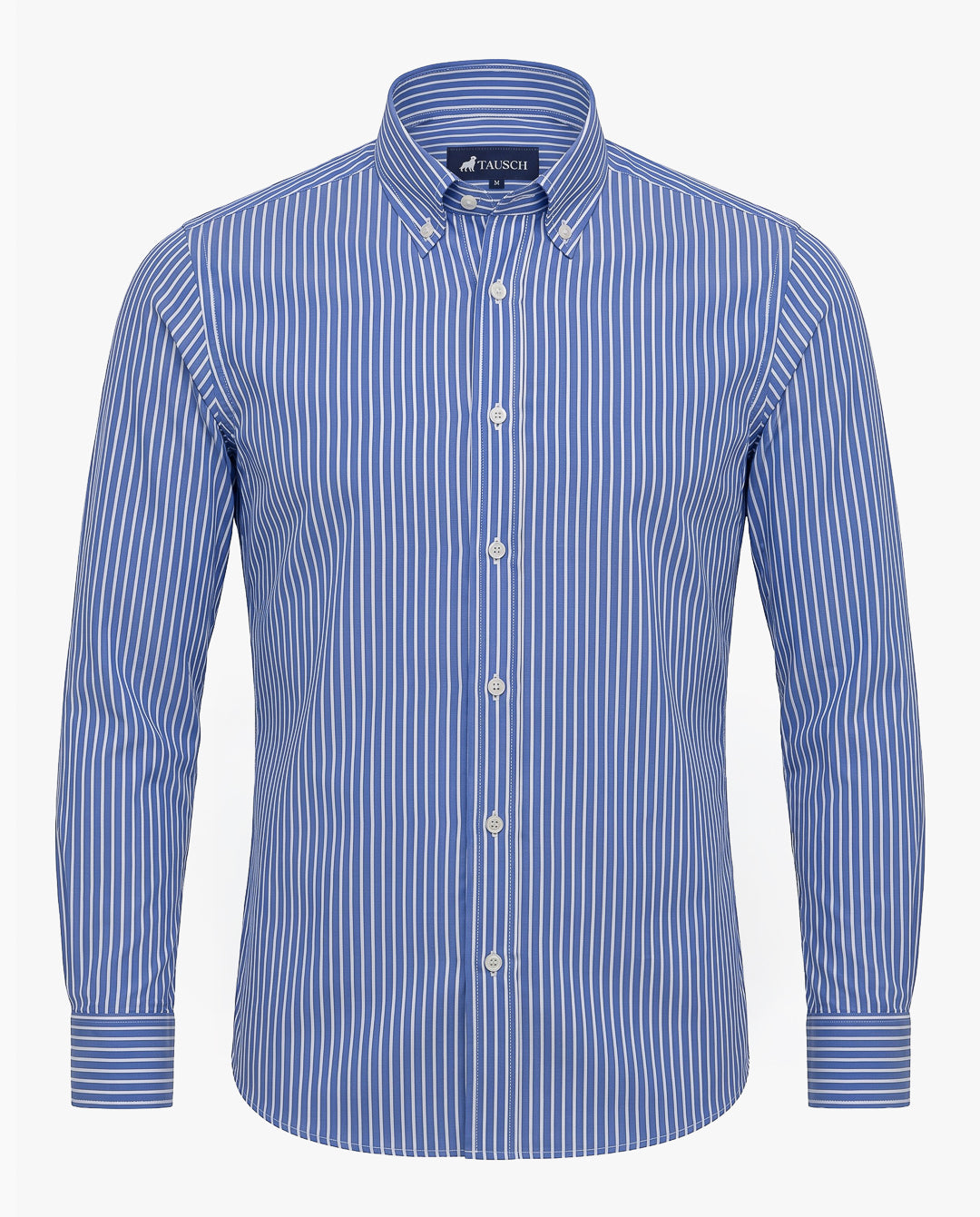 CAMISA HOMBRE RAYAS AZUL MEDIO